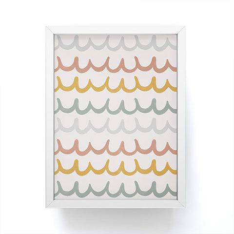 Menina Lisboa Cute Waves Framed Mini Art Print Square