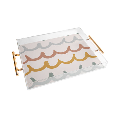 Menina Lisboa Cute Waves Acrylic Tray