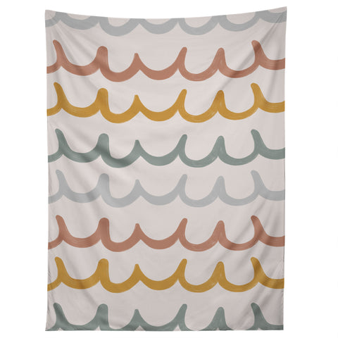 Menina Lisboa Cute Waves Tapestry