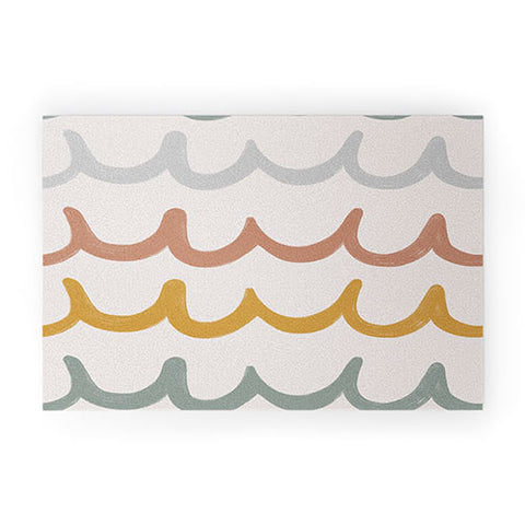 Menina Lisboa Cute Waves Welcome Mat