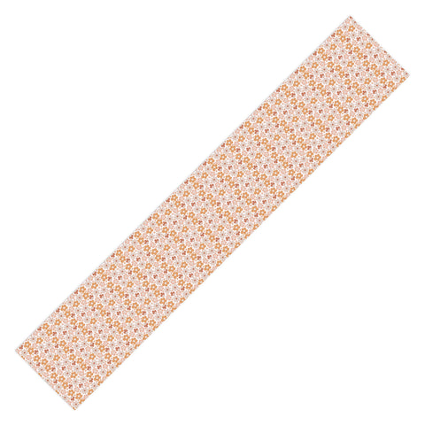 Menina Lisboa Earthy Terracotta Flowers Table Runner