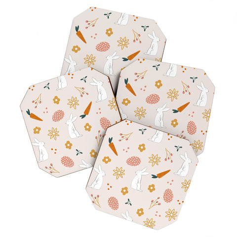 Menina Lisboa Easter Bunny Coaster Set