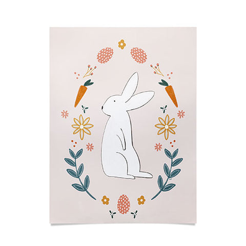 Menina Lisboa Easter Bunny Poster