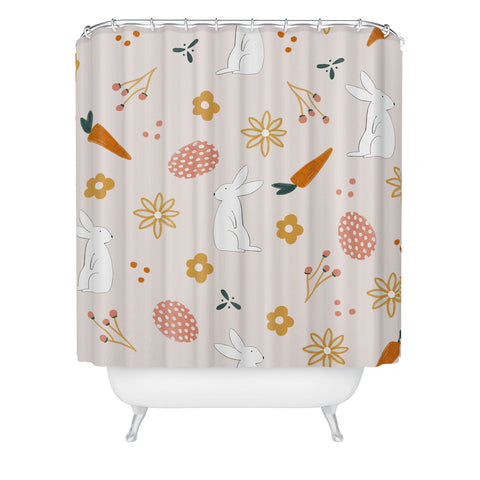 Menina Lisboa Easter Bunny Shower Curtain