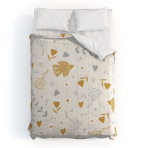 Menina Lisboa Folk Nordic Bird Comforter