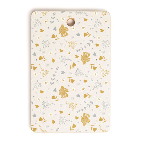 Menina Lisboa Folk Nordic Bird Cutting Board Rectangle