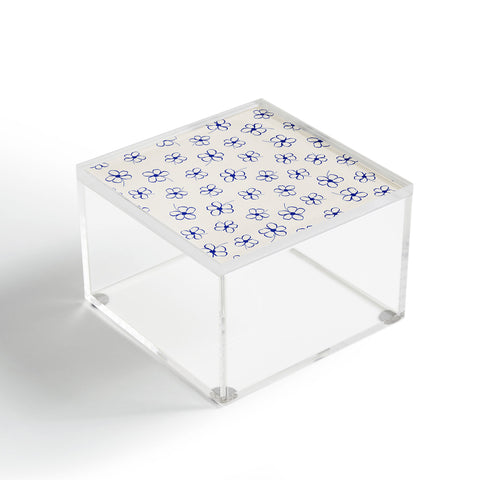 Menina Lisboa Garden of Blue Flowers Acrylic Box