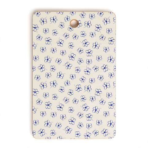 Menina Lisboa Garden of Blue Flowers Cutting Board Rectangle