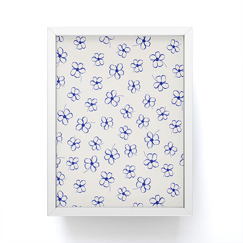 Menina Lisboa Garden of Blue Flowers Framed Mini Art Print