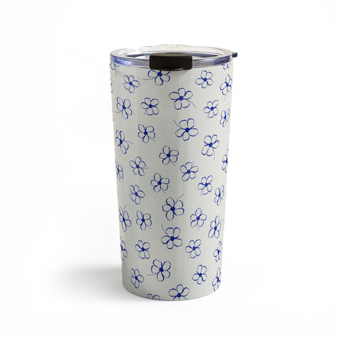 Menina Lisboa Garden of Blue Flowers Travel Mug