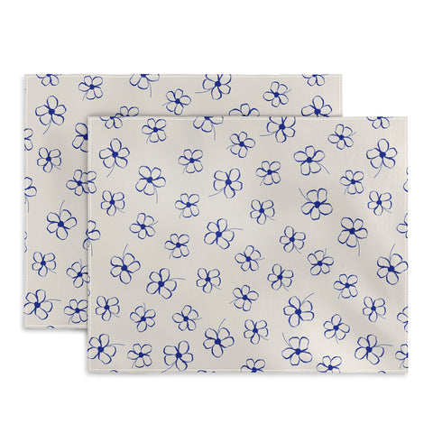 Menina Lisboa Garden of Blue Flowers Placemat