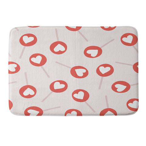 Menina Lisboa Heart Candy Memory Foam Bath Mat