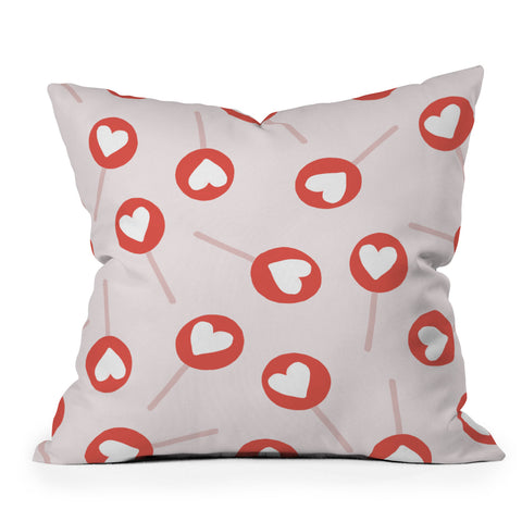 Menina Lisboa Heart Candy Outdoor Throw Pillow