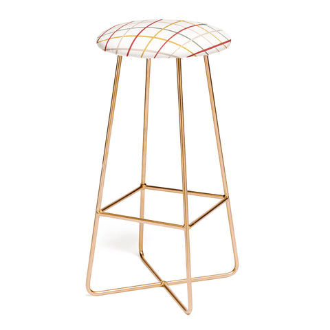 Menina Lisboa Holiday Merry Stripes Bar Stool