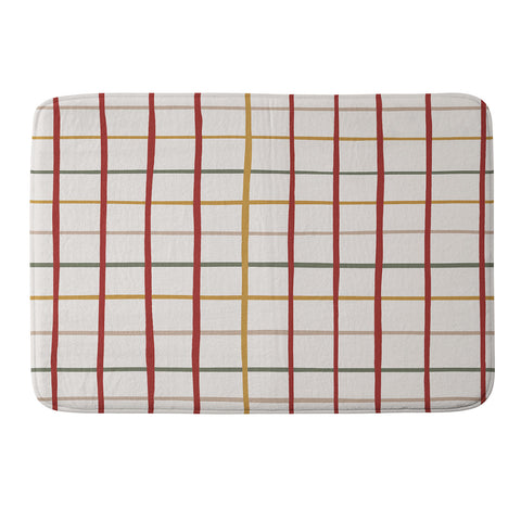 Menina Lisboa Holiday Merry Stripes Memory Foam Bath Mat