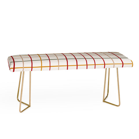 Menina Lisboa Holiday Merry Stripes Bench