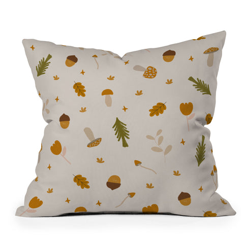 Menina Lisboa Into the Woodland Outdoor Throw Pillow