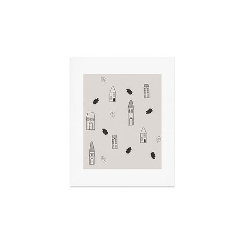 Menina Lisboa Little Scandinavian Houses Art Print