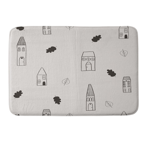 Menina Lisboa Little Scandinavian Houses Memory Foam Bath Mat