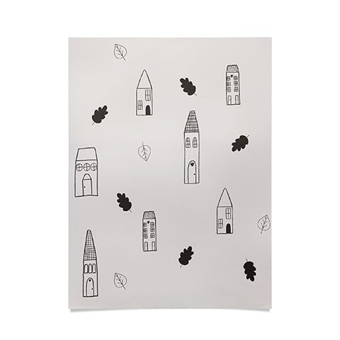 Menina Lisboa Little Scandinavian Houses Poster