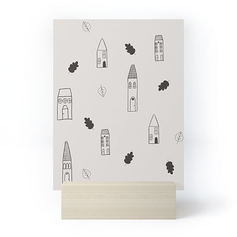 Menina Lisboa Little Scandinavian Houses Mini Art Print