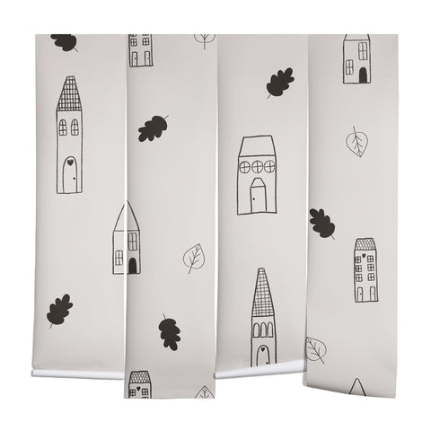 Menina Lisboa Little Scandinavian Houses Wall Mural