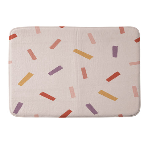 Menina Lisboa Love Confetti Memory Foam Bath Mat