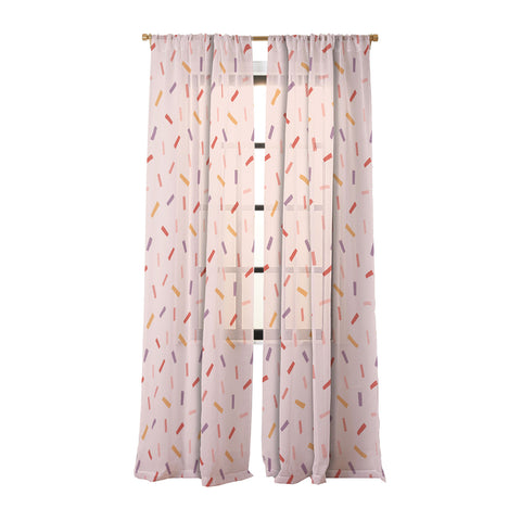 Menina Lisboa Love Confetti Sheer Window Curtain