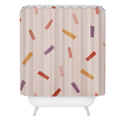 Menina Lisboa Love Confetti Shower Curtain