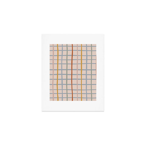 Menina Lisboa Multicolored Stripes Art Print