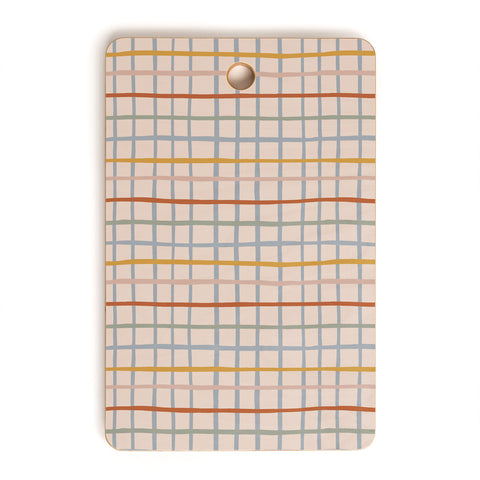 Menina Lisboa Multicolored Stripes Cutting Board Rectangle