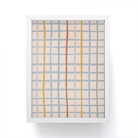 Menina Lisboa Multicolored Stripes Framed Mini Art Print