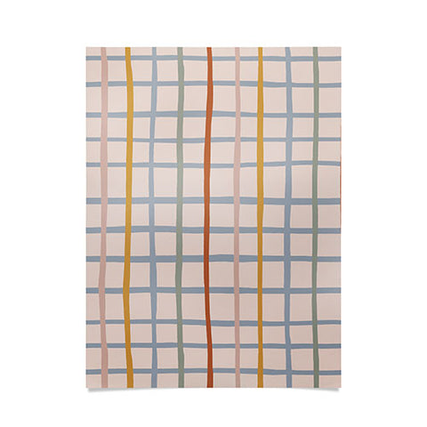 Menina Lisboa Multicolored Stripes Poster