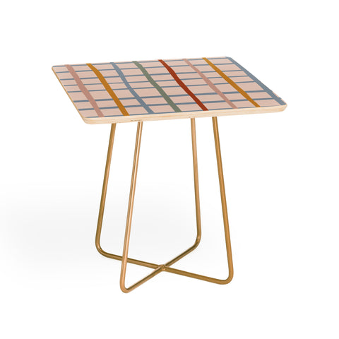 Menina Lisboa Multicolored Stripes Side Table