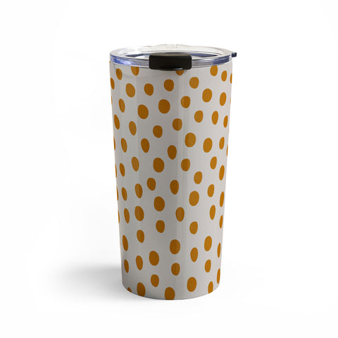 Menina Lisboa Orange Dots Travel Mug