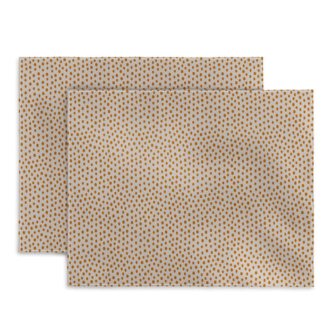 Menina Lisboa Orange Dots Placemat