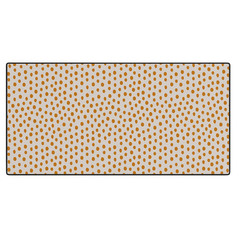 Menina Lisboa Orange Dots Desk Mat