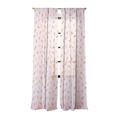 Menina Lisboa Party Confetti Sheer Window Curtain