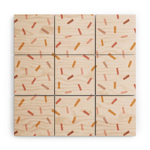 Menina Lisboa Party Confetti Wood Wall Mural