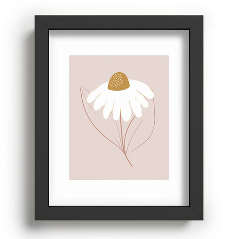 Menina Lisboa Pastel Spring Daisies Recessed Framing Rectangle