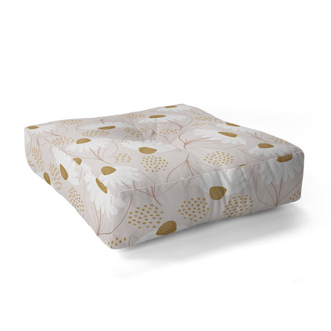 Menina Lisboa Pastel Spring Daisies Floor Pillow Square