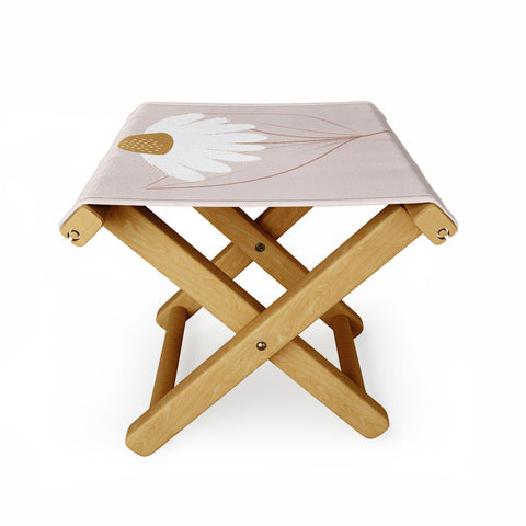 Menina Lisboa Pastel Spring Daisies Folding Stool