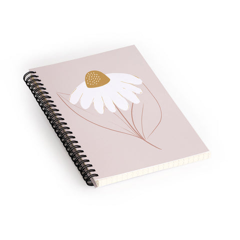 Menina Lisboa Pastel Spring Daisies Spiral Notebook