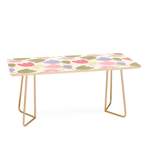 Menina Lisboa Pastel Spring Tulips Coffee Table