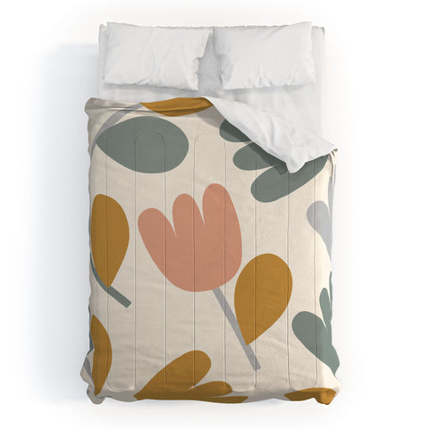 Menina Lisboa Pastel Spring Tulips Comforter