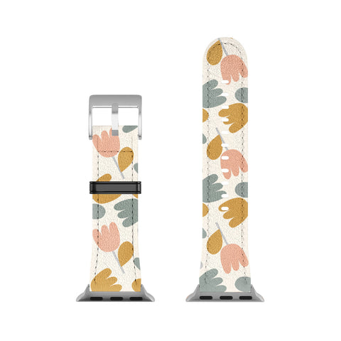 Menina Lisboa Pastel Spring Tulips Apple Watch Band