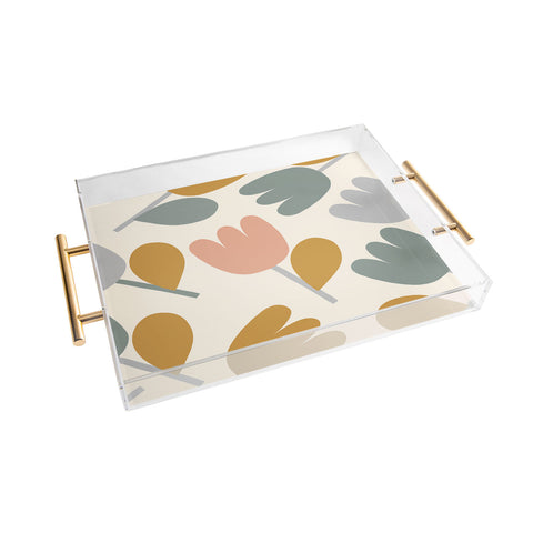 Menina Lisboa Pastel Spring Tulips Acrylic Tray