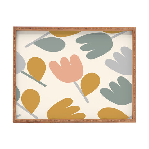 Menina Lisboa Pastel Spring Tulips Rectangular Tray