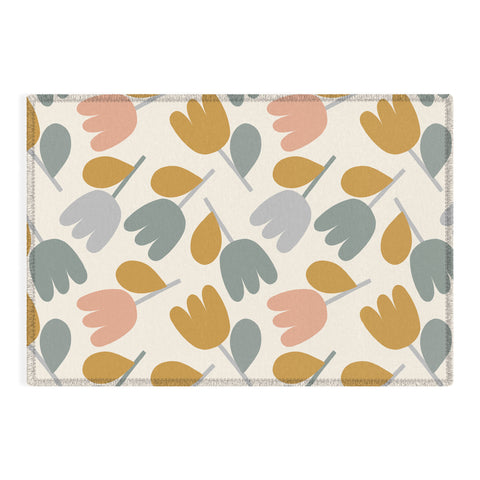 Menina Lisboa Pastel Spring Tulips Outdoor Rug