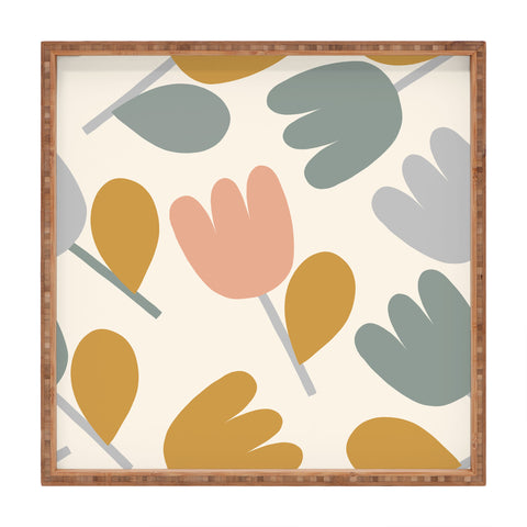 Menina Lisboa Pastel Spring Tulips Square Tray
